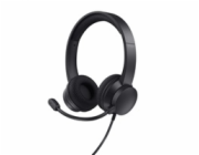 TRUST sluchátka s mikrofonem HS-260, USB, PC headset