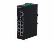 Dahua PFS3211-8GT-120-V2 - Přepínač - neřízený - 8 x 10/100/1000 (PoE) + 2 x 1000 (uplink) + 1 x 10/100/1000 (uplink) - desktop - PoE (120 W)
