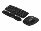 Ergonomická opěrka zápěstí, gelová, černá