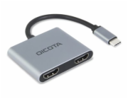 DICOTA Přenosná dokovací stanice 4 v 1 s USB-C, 4K, 2x HDMI, 100 W, PD