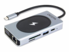DICOTA Nabíjecí hub USB-C 10 v 1 s 4K PD 100W