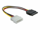 Delock - Elektrický kabel - SATA napájení (M) do 4 pinové...
