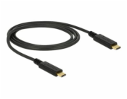 Delock - USB kabel - USB-C (M) do USB-C (M) - USB 3.1 Gen 2 - 3 A - 1 m - cerná