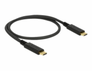 Delock - USB kabel - USB-C (M) do USB-C (M) - USB 3.1 Gen 2 - 3 A - 50 cm - černá