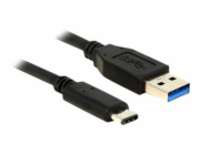 Delock Kabel SuperSpeed USB 10 Gbps (USB 3.1, Gen 2) Typ A samec > USB Type-C samec 0,5 m černý