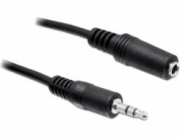 Delock - Prodlužovací šňůra audio - mini-phone stereo 3.5 mm se zdířkami (female) do mini-phone stereo 3.5 mm s piny (male) - 3 m - černá