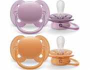 Šidítko Avent Ultrasoft Premium 6-18 m 2ks holčička