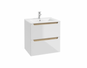 Závěsná koupelnová skříňka Deftrans Stilla, bílá, 46,5x60,8x62,2 cm