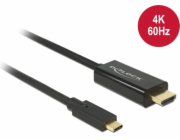 Delock - Externí video adaptér - Parade PS176 - USB-C - HDMI - černá