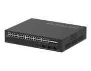 NETGEAR AV Line M4250-40G8XF-PoE++ - Přepínač - L3 - řízený - 40 x 10/100/1000 (PoE++) + 8 x 1 Gigabit / 10 Gigabit SFP+ - proudění vzduchu ze strany na stranu - Lze montovat do rozvaděče - PoE++ (288