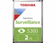Toshiba S300 Surveillance - Pevný disk - 2 TB - interní - 3.5" - SATA 6Gb/s - 5400 ot/min. - vyrovnávací paměť: 128 MB