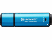 Kingston Ironkey Vault Privacy 50C/256GB/USB 3.2/USB-C/Modrá