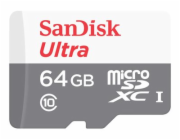 SanDisk Ultra - Paměťová karta flash (adaptér microSDXC na SD zahrnuto) - 64 GB - UHS-I / Class10 - microSDXC UHS-I