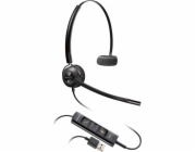 Poly EncorePro 545 - EncorePro 500 series - náhlavní souprava - náhlavní - upravitelná - kabelové - USB-A - černá - Certified for Skype for Business