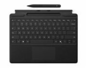 Microsoft Surface Pro Keyboard - Klávesnice - s trackpad, akcelerometr, zásobník pro nabíjení a skladování Surface Slim Pen 2 - QWERTY - anglická - černá - s Slim Pen 2 - pro Surface Pro 8, Pro 9, Pro