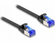 Delock - Patch kabel - RJ-45 (M) do RJ-45 (M) - 2 m - U/FTP - CAT 6a - provedení bez hrbolku, plochý - cerná