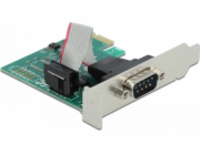 Delock PCI Express Card to 1 x Serial RS-232 - Sériový adaptér - PCIe 2.0 nízký profil - RS-232 x 1 - zelená