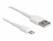 Delock - Kabel Lightning - USB s piny (male) do Lightning s piny (male) - 30 cm - bílá