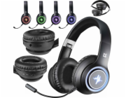 DEFENDER SLUCHÁTKA FREEMOTION B571 ČERNÁ LED