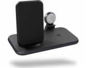 Zens Aluminium Series 4 in 1 - Stojan pro bezdrátové napájení + AC napájecí adaptér - 45 Watt - Apple Fast Charge, FC (USB) - na kabelu: USB-C - černá