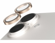 SAFE. by PanzerGlass - Chránič na objektiv pro mobilní telefon - kamera - sklo - glitter gold - pro Apple iPhone 16, 16 Plus