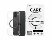 CARE by PanzerGlass Urban Combat - Zadní kryt pro mobilní telefon - kompatibilita s MagSafe - oleofóbní povrch, termoplastický polyuretan (TPU), polykarbonát (PC) - černá, průhledná - pro Apple iPhone