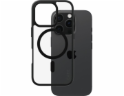 CARE by PanzerGlass Urban Combat - Zadní kryt pro mobilní telefon - černý rám - kompatibilita s MagSafe - recyklovaný plast - průhledná, černá - pro Apple iPhone 16 Pro