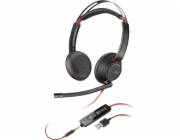 Poly Blackwire C5220 - Blackwire 5200 series - náhlavní souprava - náhlavní - kabelové - USB-A, 3.5 mm jack - černá - certifikováno pro Microsoft Teams, Certified for Skype for Business, Certifikováno