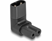 Delock - Adaptér napájení - power IEC 60320 C7 do IEC 60320 C8 - 250 V - 2.5 A - 90° konektor - cerná