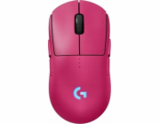 Logitech G PRO 2 - Myš - hraní - pravák a levák - optický - 8 tlačítka - bezdrátový, kabelové - 2.4 GHz, USB - přijímač USB Logitech LIGHTSPEED - růžová