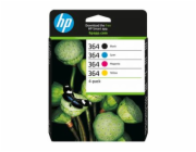 HP 364 - 4-balení - černá, žlutá, azurová, purpurová - originální - blistr - inkoustová cartridge - pro Deskjet 35XX; Photosmart 55XX, 55XX B111, 65XX, 7510 C311, 7520, Wireless B110