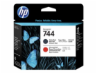 HP 744 Matte Black & Red Printhead