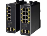 Cisco Industrial Ethernet 1000 Series - Přepínač - řízený - 8 x 10/100/1000 (PoE+) + 2 x 1000Base-X SFP (uplink) - lze montovat na konzolu DIN - PoE+ - napájení DC