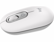 Logitech POP - Myš - nastavitelná emotikona - optický - 4 tlačítka - bezdrátový - Bluetooth 5.1 LE - bělavá