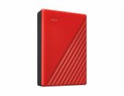 Ext. HDD 2,5" WD My Passport 6TB USB 3.0. červený