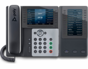 Poly Edge E500 - Telefon VoIP s identifikací volajícího/čekajícím hovorem - 3-cestný možnost volání - SIP, SDP - 48 řádků - půlnoční modř, bílá
