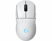 Logitech G PRO 2 - Myš - hraní - pravák a levák - optický - 8 tlačítka - bezdrátový, kabelové - 2.4 GHz, USB - přijímač USB Logitech LIGHTSPEED - bílá