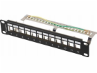 LANBERG PATCH PANEL 12 PORTŮ 1U 10" FTP PRO MODULY KEYSTO...