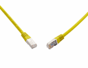 SOLARIX 10G patch kabel CAT6A SFTP LSOH 0,5m,žlutý