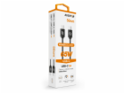 Datový kabel ALIGATOR POWER 65W, USB-C/USB-C 3A 0,5m, černý