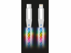Datový kabel ALIGATOR POWER 3A 30W, USB-C/Lightning, 0,5m...