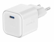 Swissten síťový adaptér gan 1x usb-c 35w power delivery bílý