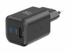 Swissten síťový adaptér gan 2x usb-c 65w pd + 1x usb-a 18...