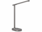 CONNECT IT SHINE stolní LED lampička,USB výstup, ŠEDÁ