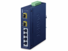 Planet IFGS-620TF průmyslový L2 switch, 4x10/100TX, 2x1Gb...