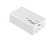 Akyga Nabíječka univerzální USB-A + 3x USB-C PD 5-28V / max. 5A 140W Quick Charge 3.0 GaN, bílá