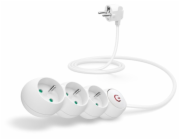 CONNECT IT prodlužovací kabel 230 V, 3 zásuvky, 1,5 m, s vypínačem (bílý)