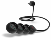 CONNECT IT prodlužovací kabel 230 V, 3 zásuvky, 1,5 m, s vypínačem (černý)