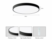 IMMAX NEO LITE SEMPLICI SMART stropní svítidlo 50cm 48W 3468 lm, s podporou BEACON, Wi-Fi, TUYA, černé