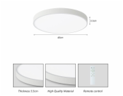 IMMAX NEO LITE SEMPLICI SMART stropní svítidlo 40cm 36W 2736 lm, s podporou BEACON, Wi-Fi, TUYA, bílé